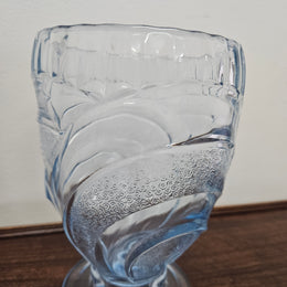 Art Deco Blue Glass Vase