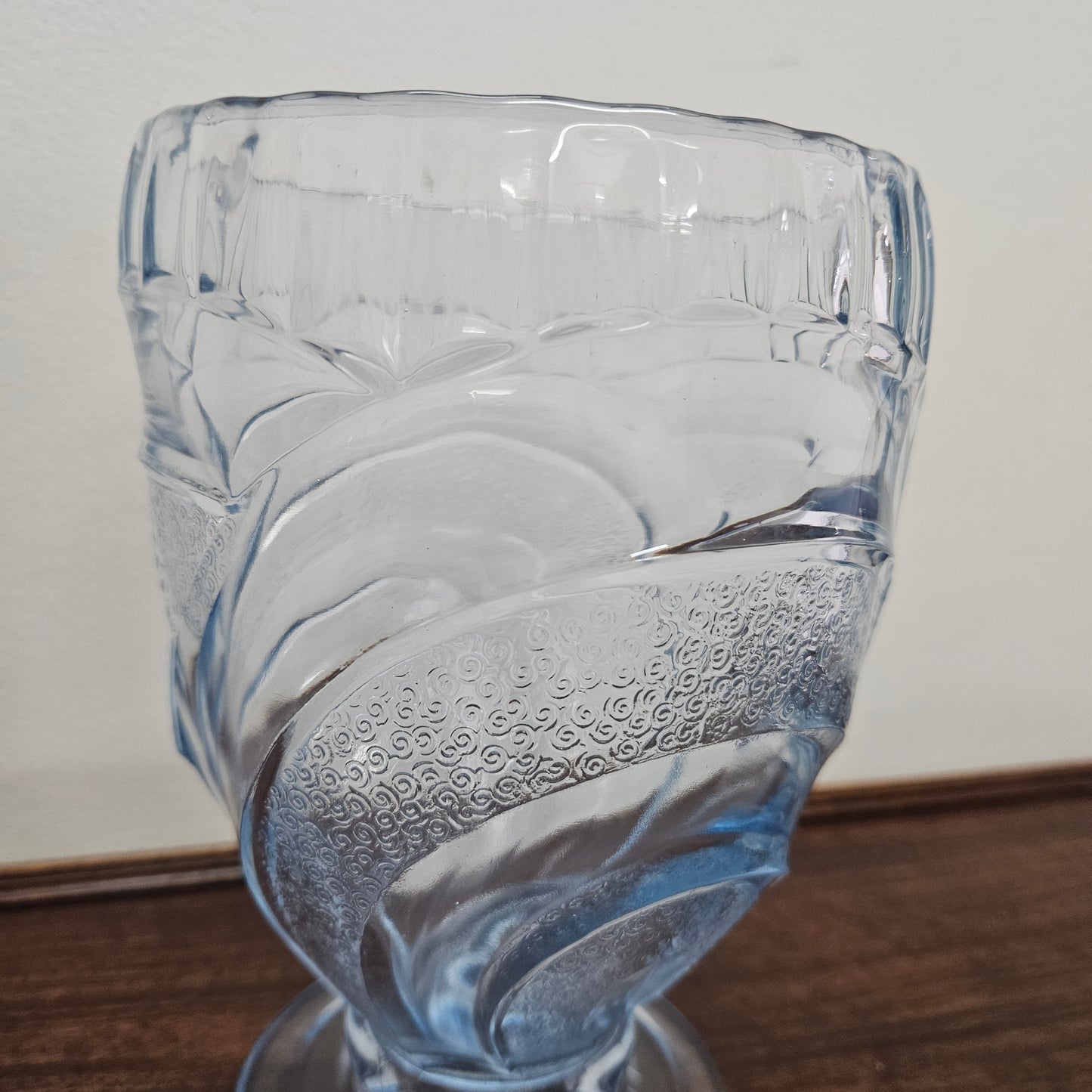 Art Deco Blue Glass Vase