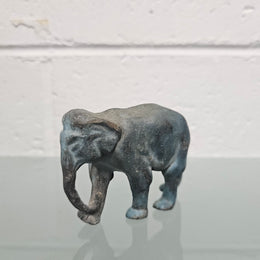 Vintage Bronze Verdigris Patina Elephant