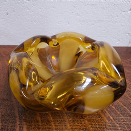 Amber Murano Glass Bowl