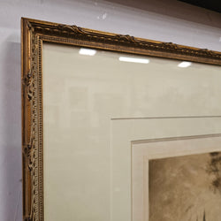 Signed Aquatint Etching Sunrise by Henry Van Raalte | Antique & Vintage | Moonee Ponds Antiques | Australia Wide Delivery