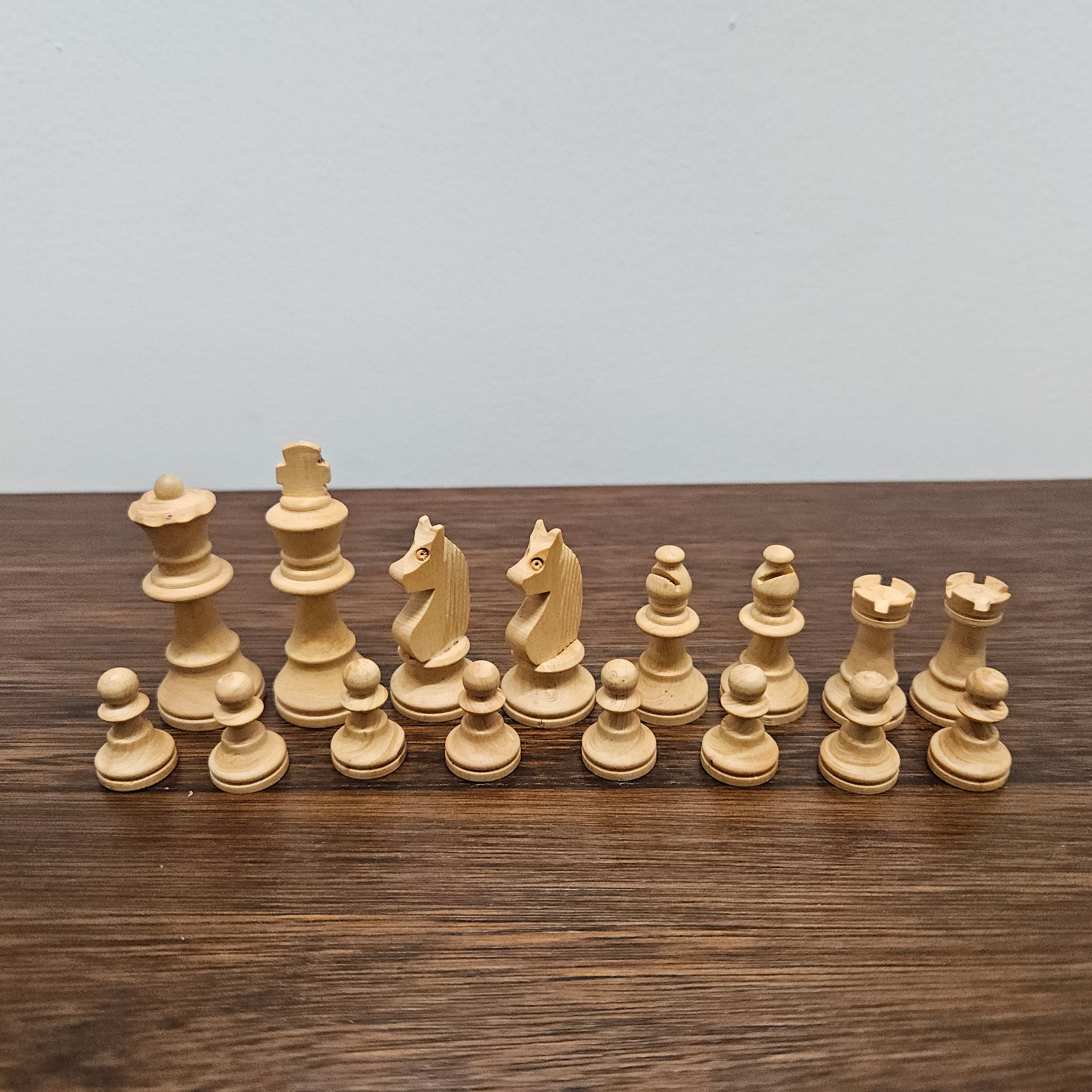 Vintage Wooden French Chess Set In Original Box | Antique & Vintage | Moonee Ponds Antiques | Australia Wide Delivery