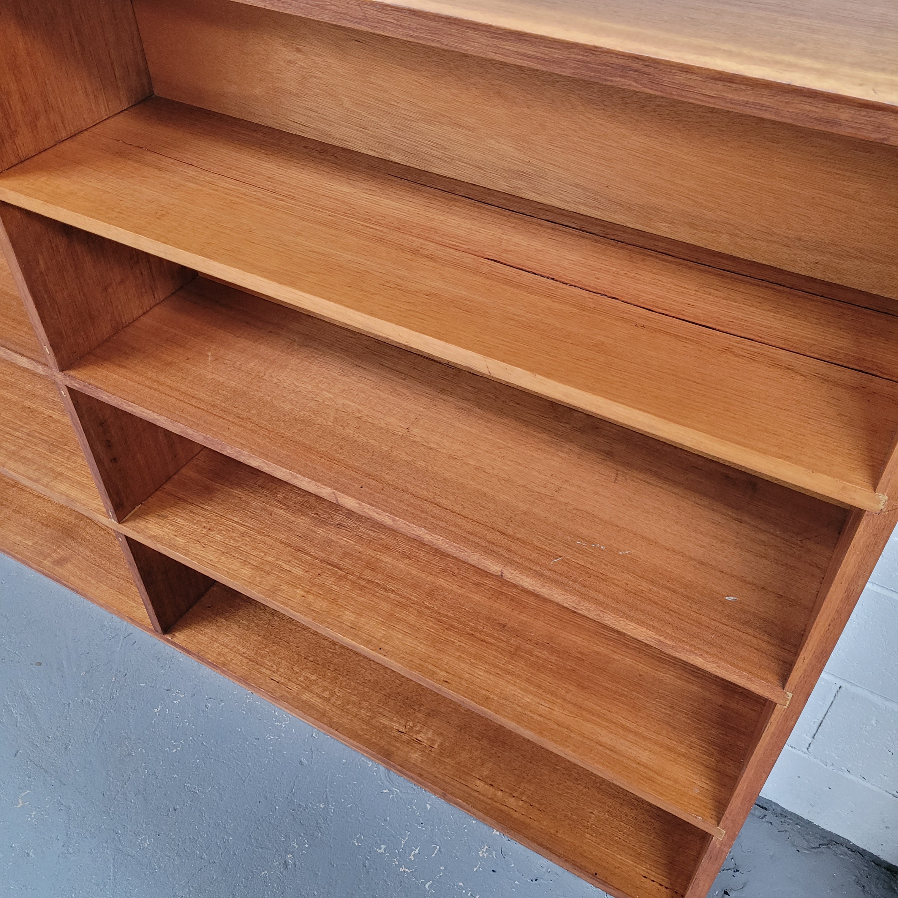 Australian Vic Ash Open Double Bookcase | Antique & Vintage | Moonee Ponds Antiques | Australia Wide Delivery