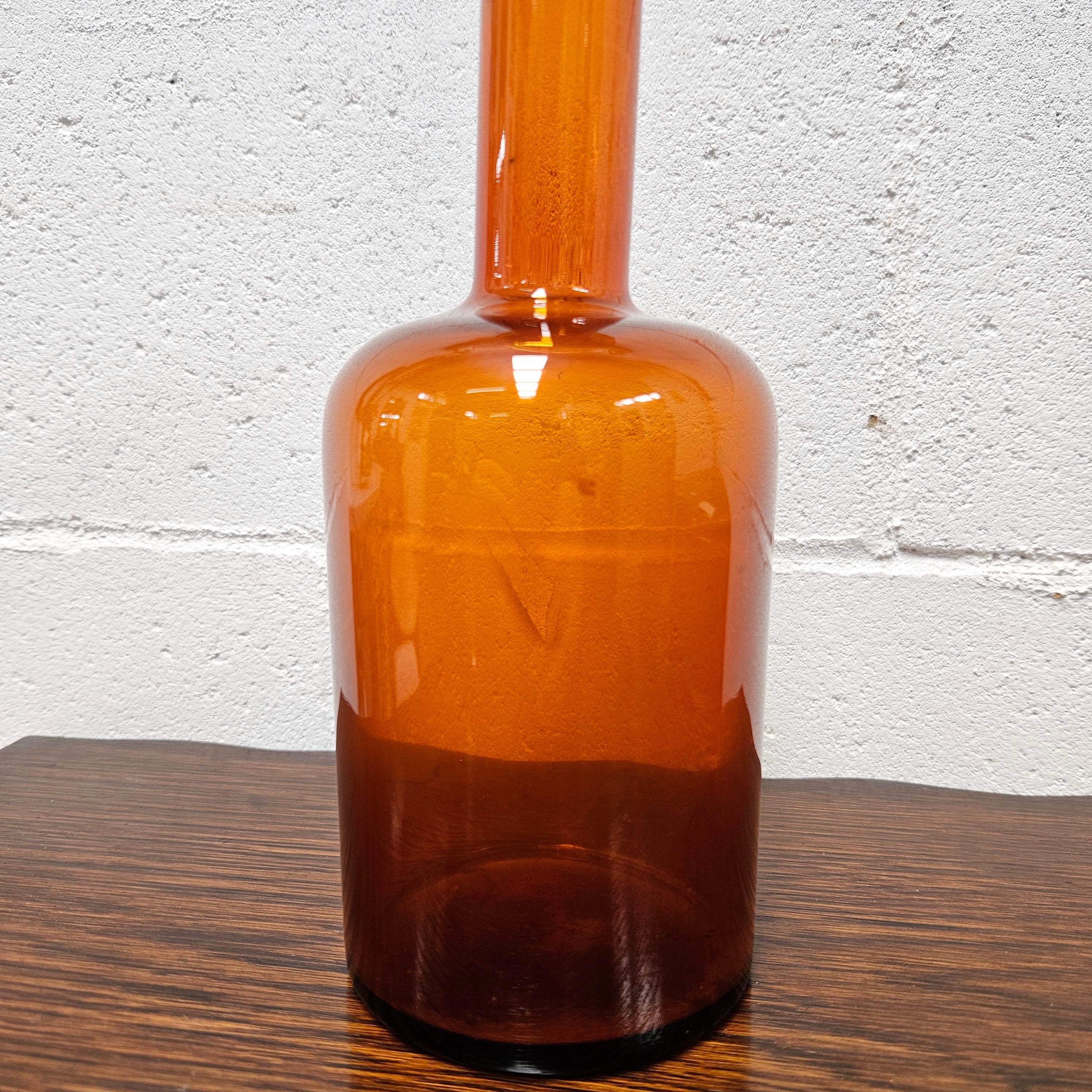Holmegaard Kastrup Otto Brauer Glass Bottle