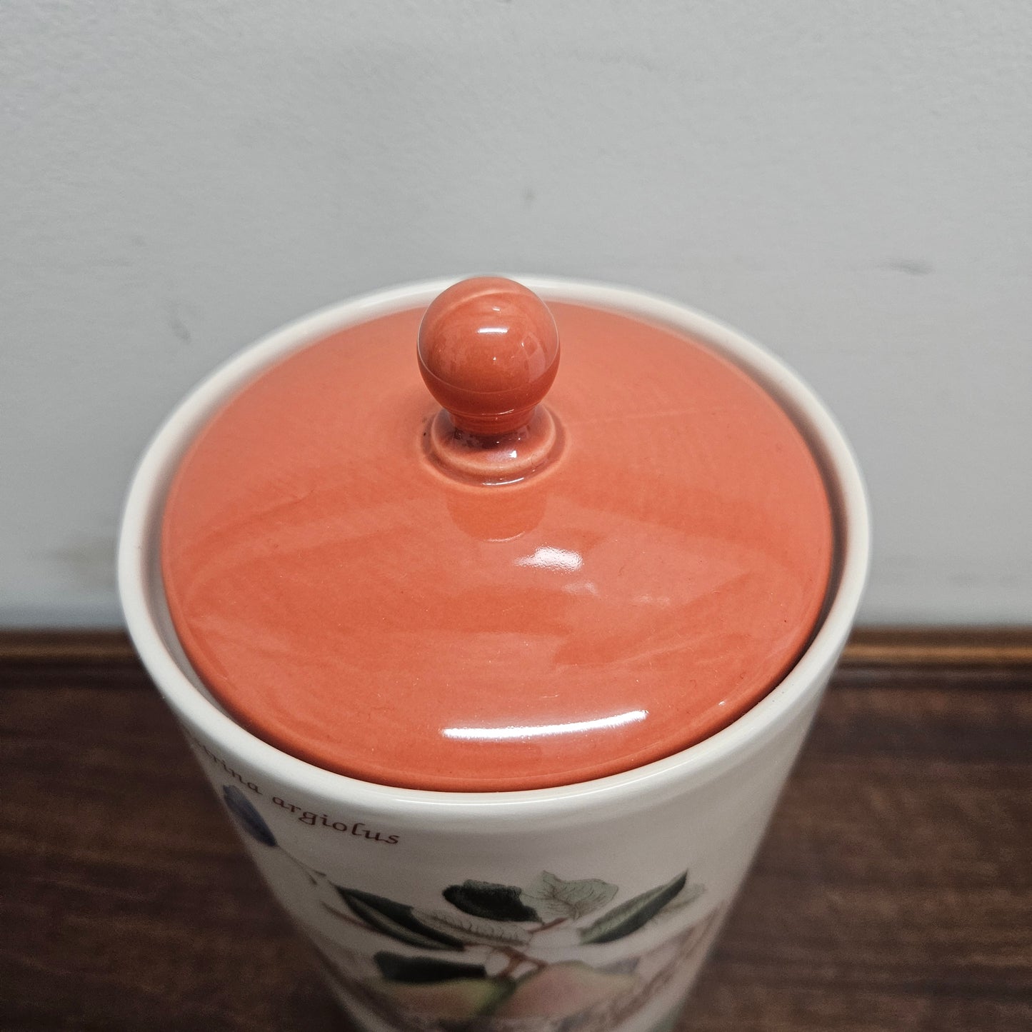 Vintage Sarah's Garden Large Storage Jar With Lid