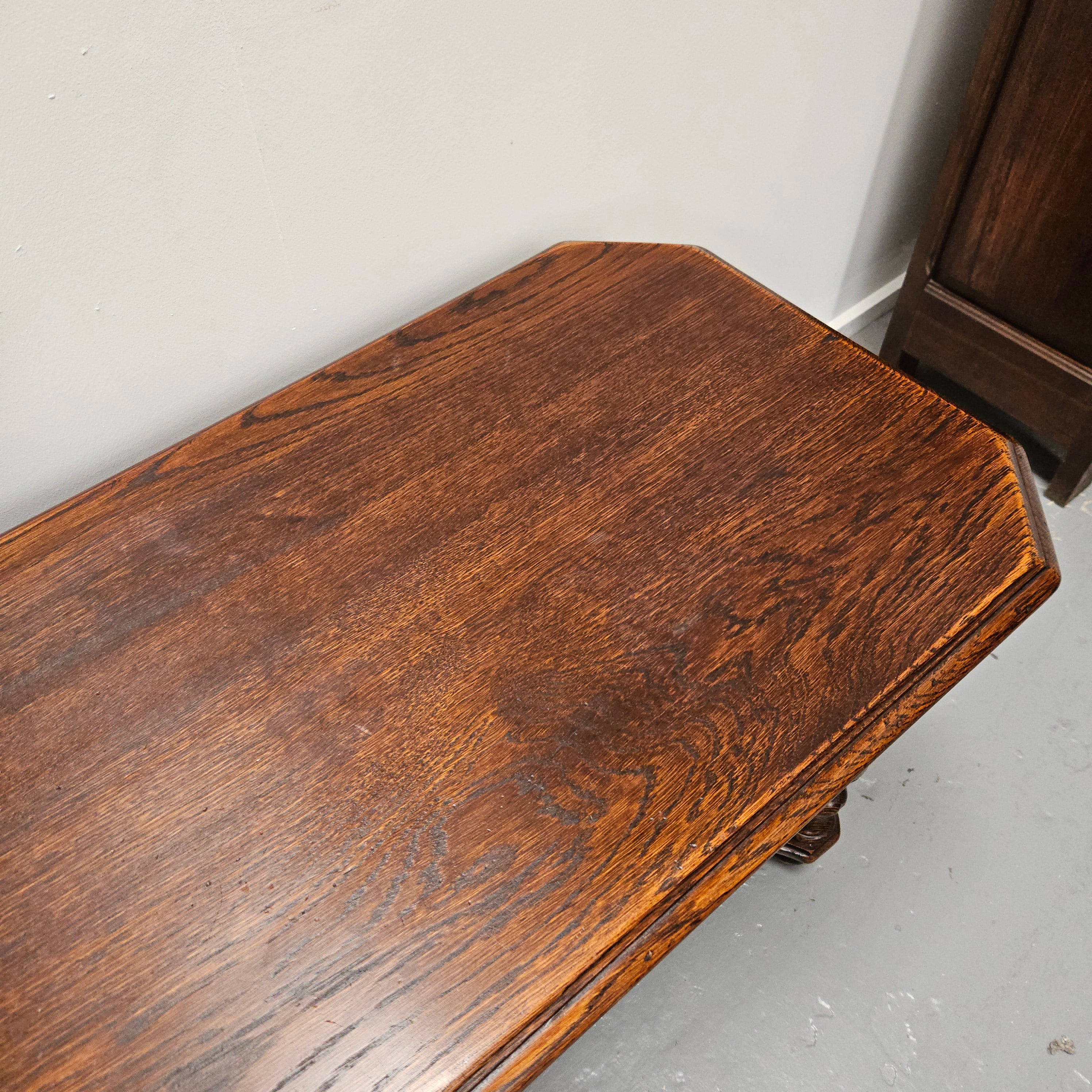 French Oak Two Drawer Coffee Table | Antique & Vintage | Moonee Ponds Antiques | Australia Wide Delivery