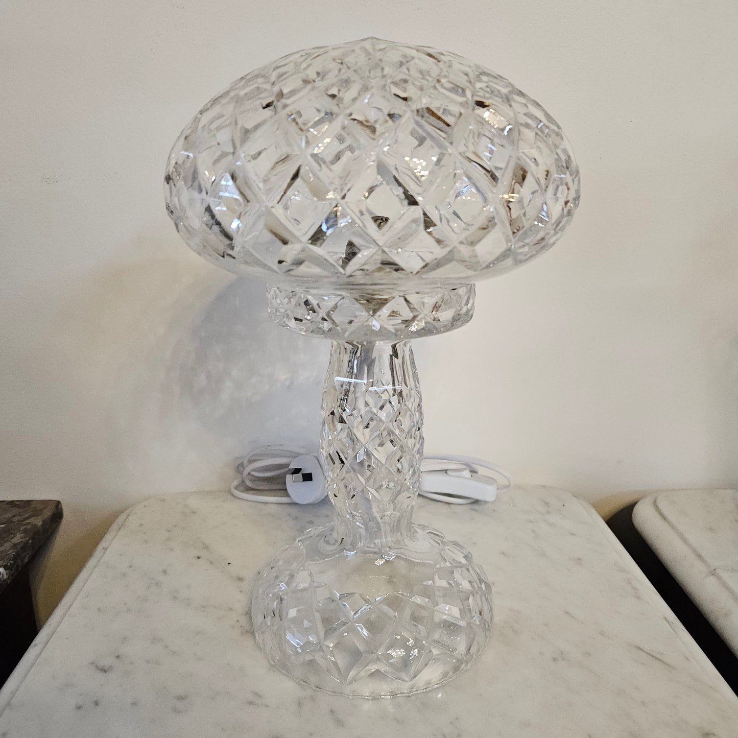 Vintage Bohemian Crystal Boudoir Table Lamp