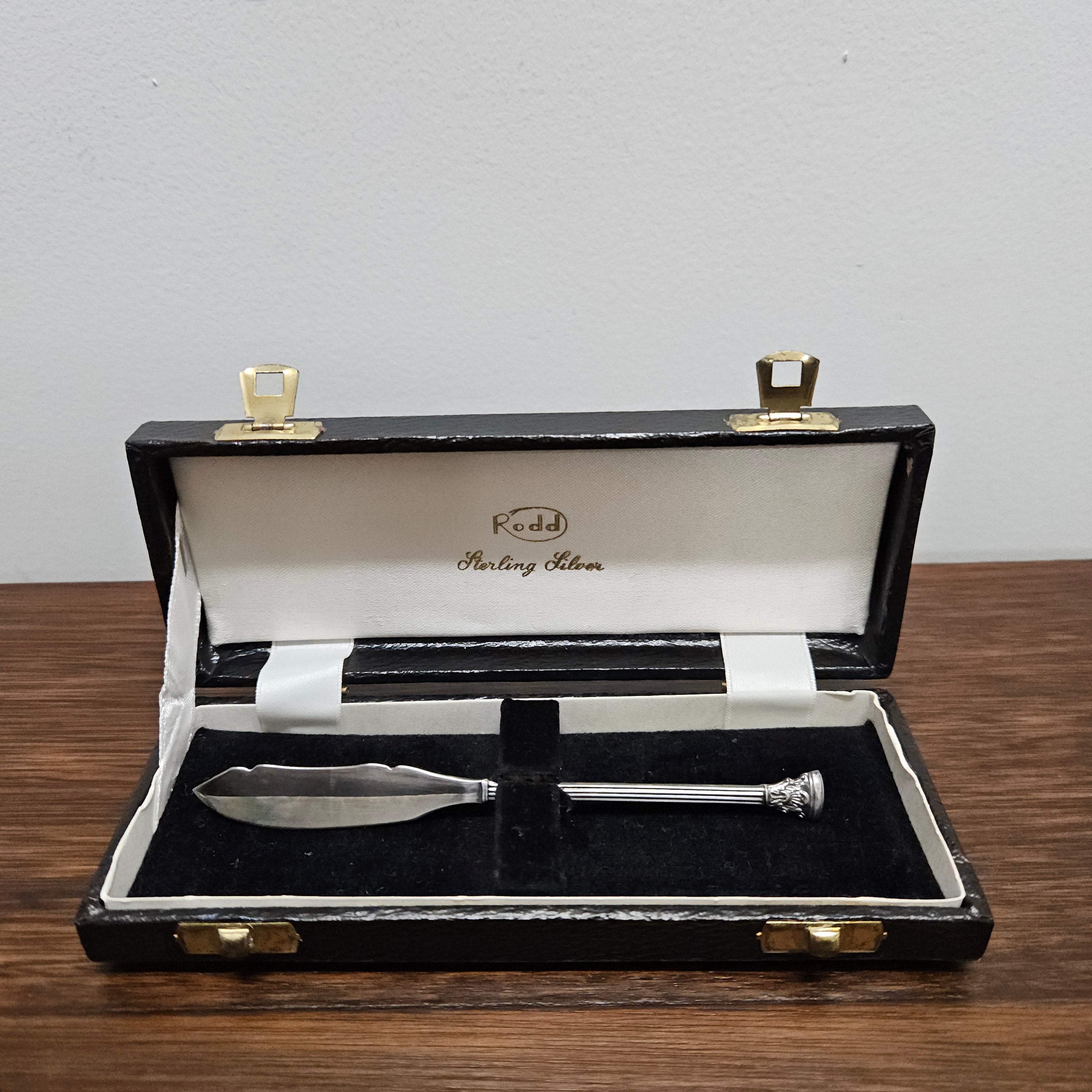 Rodd Mayfair Sterling Silver Butter Knife In Box | Antique & Vintage | Moonee Ponds Antiques | Australia Wide Delivery
