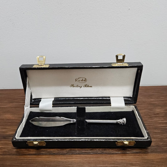 Rodd Mayfair Sterling Silver Butter Knife In Box