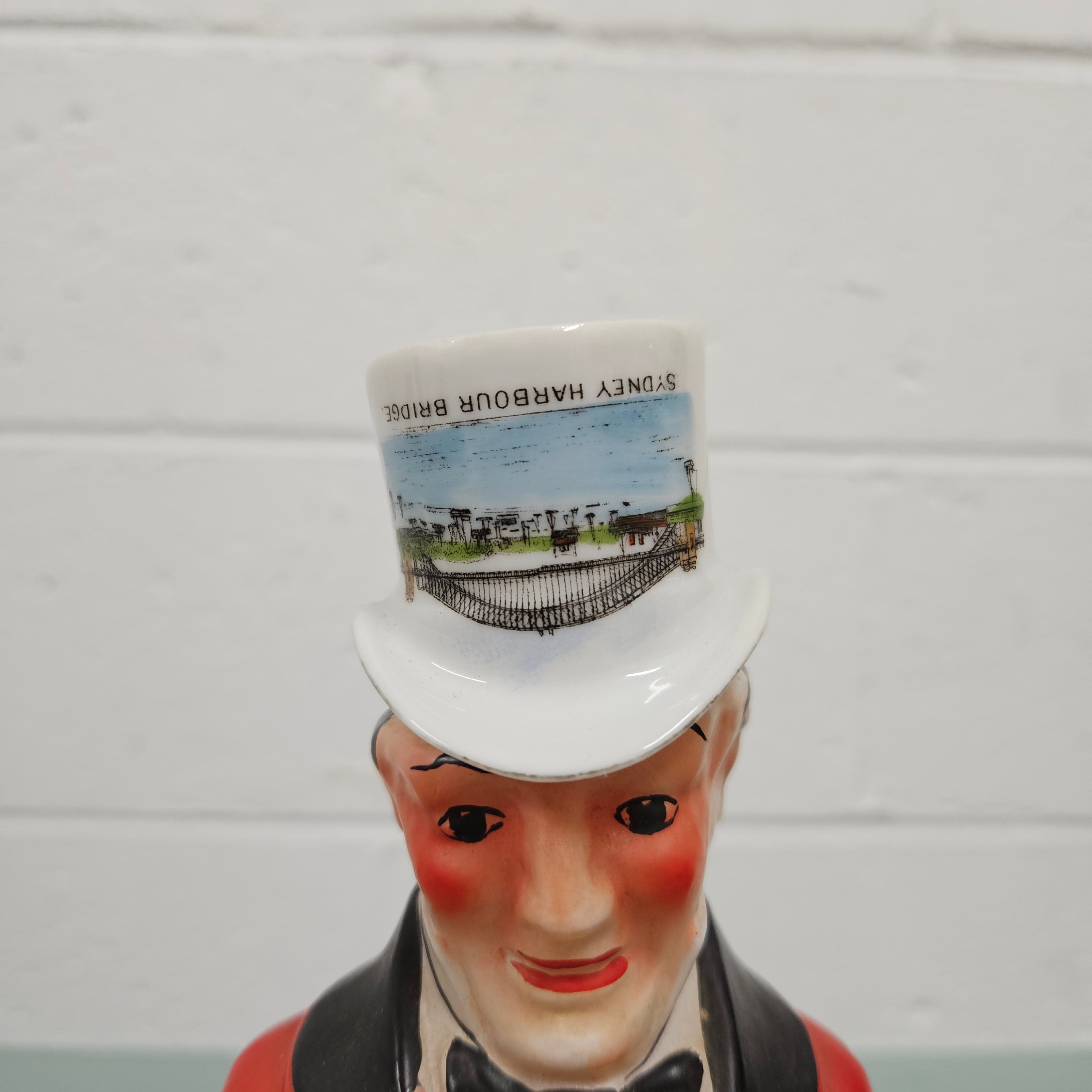 Vintage Johnny Walker Whisky Decanter With Replacement China Hat