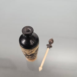 Old Chinese Hand Painted Bone & Horn Snuff Bottle | Antique & Vintage | Moonee Ponds Antiques | Australia Wide Delivery