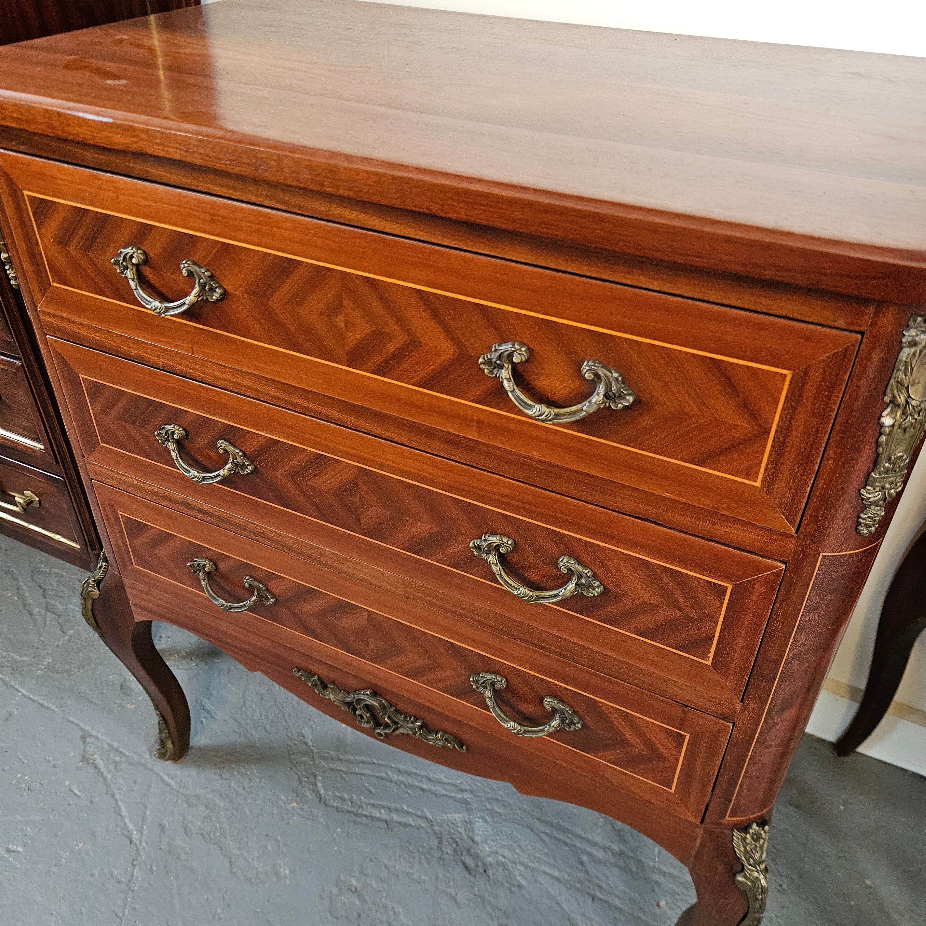 Stunning French Louis XV Style Wooden Top Commode | Antique & Vintage | Moonee Ponds Antiques | Australia Wide