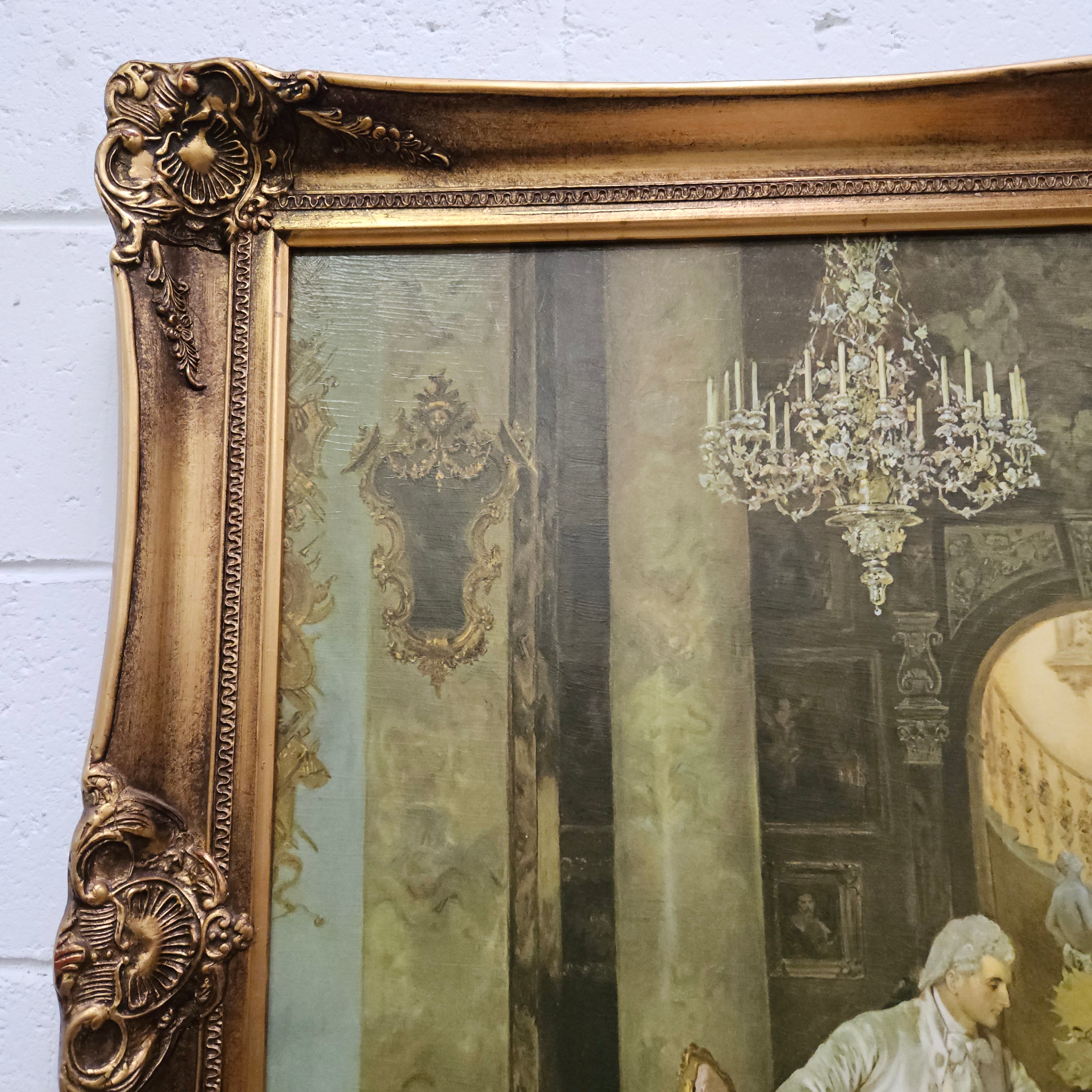 Court Scene Framed Lithograph Print | Antique & Vintage | Moonee Ponds Antiques | Australia Wide Delivery