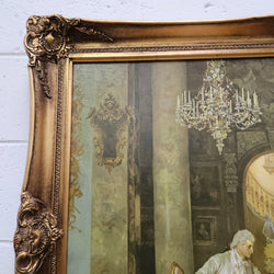 Court Scene Framed Lithograph Print | Antique & Vintage | Moonee Ponds Antiques | Australia Wide Delivery