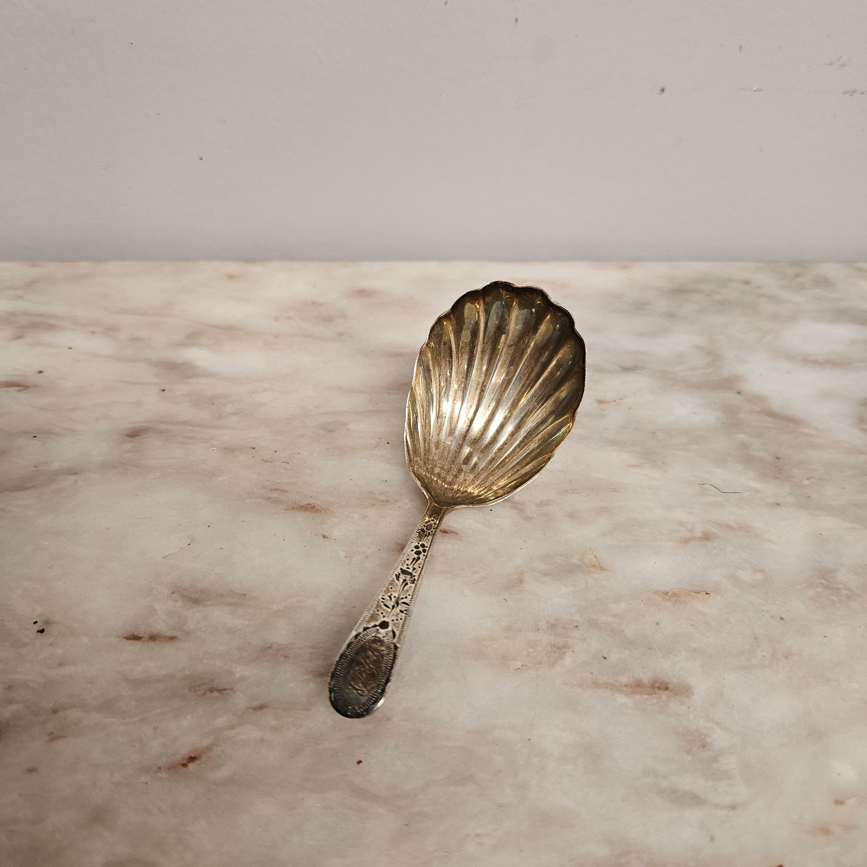 Georgian Tea Caddy Silver Spoon Circa: 1793