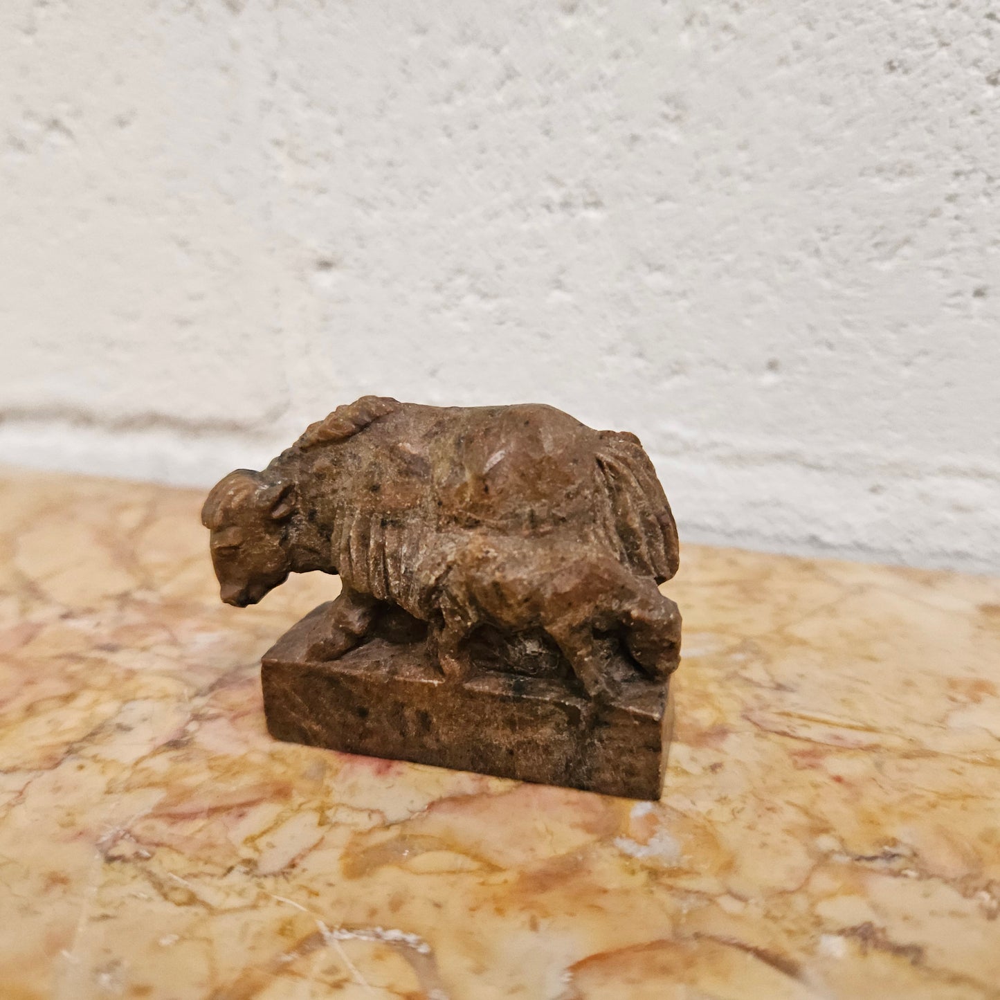 Vintage Carved Buffalo