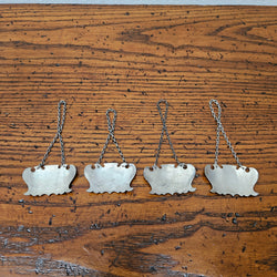 Set of Four Vintage Silver Decanter Labels | Antique & Vintage | Moonee Ponds Antiques | Australia Wide Delivery