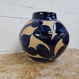 Impressive Vintage Kyoto Pottery Vase