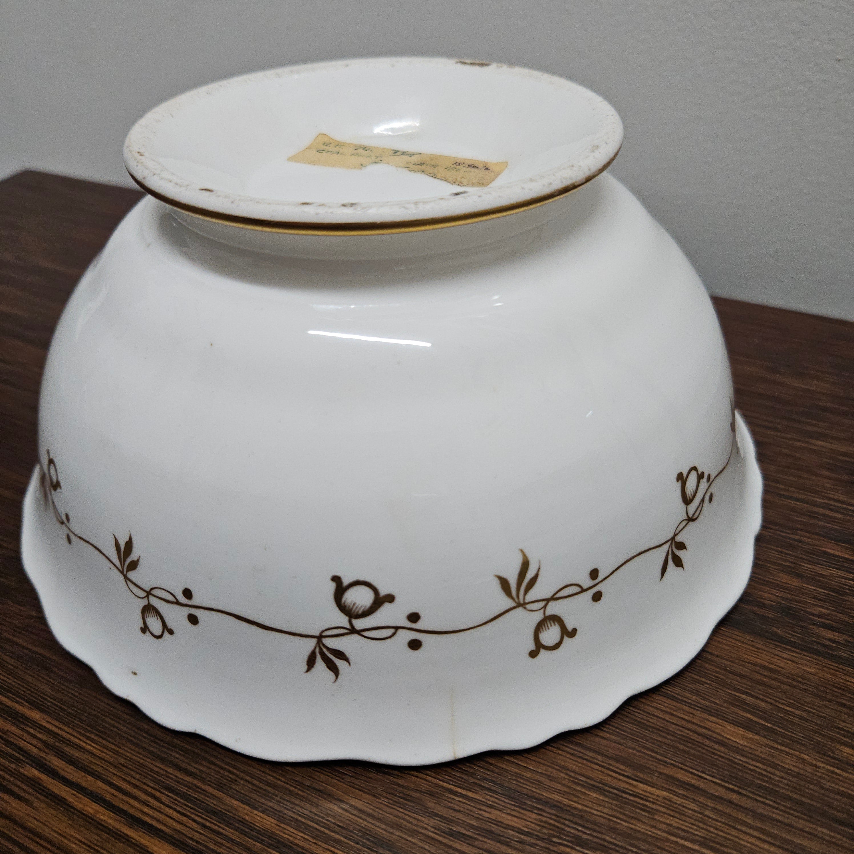 Pretty Early Victorian Hand Painted Bristol Bowl | Antique & Vintage | Moonee Ponds Antiques | Australia Wide Delivery