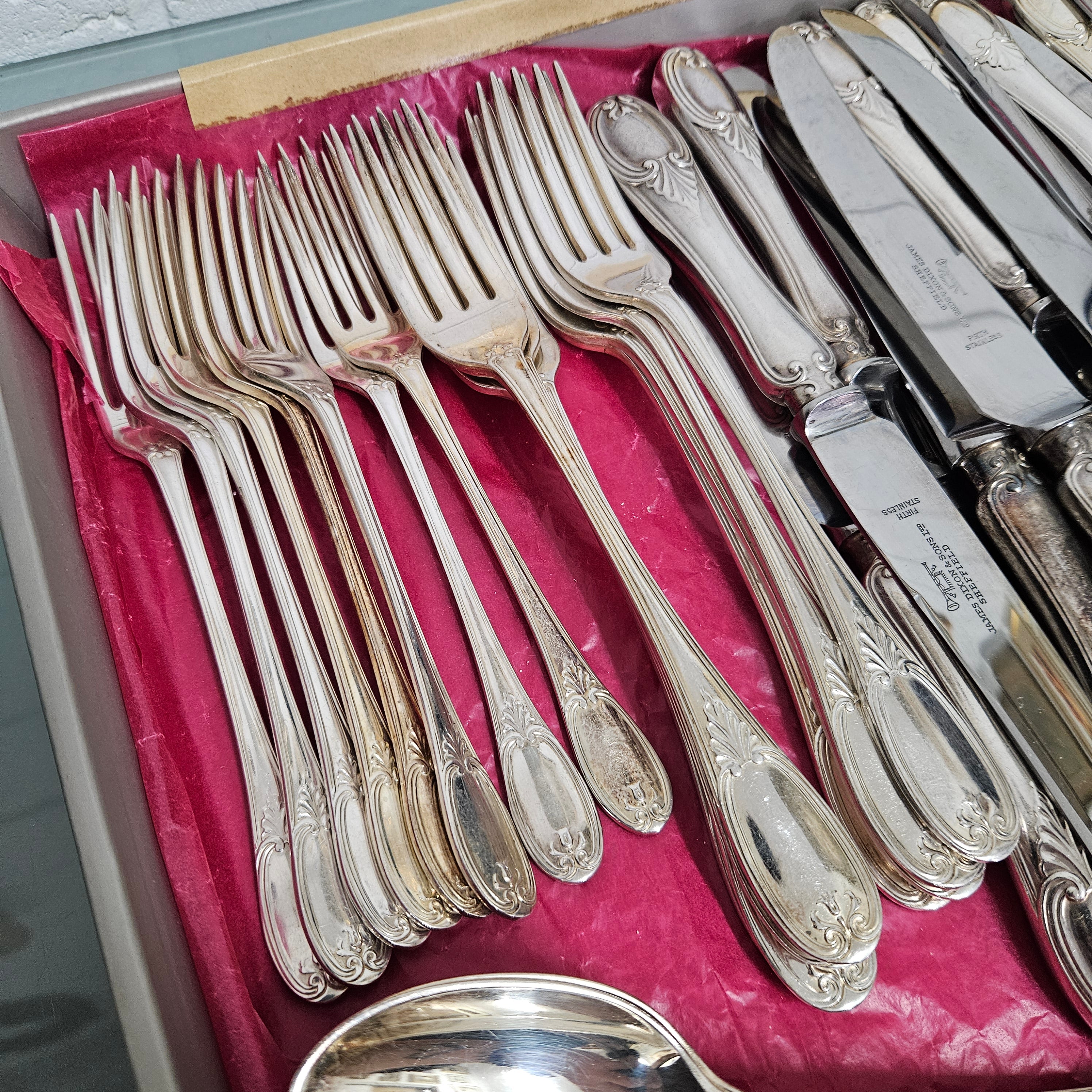 Vintage Cutlery Setting For Eight James Dixon & Sons Sheffield | Antique & Vintage | Moonee Ponds Antiques | Australia Wide Delivery