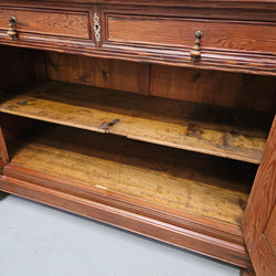 Stunning Early 19 Century French Pitch Pine Buffet