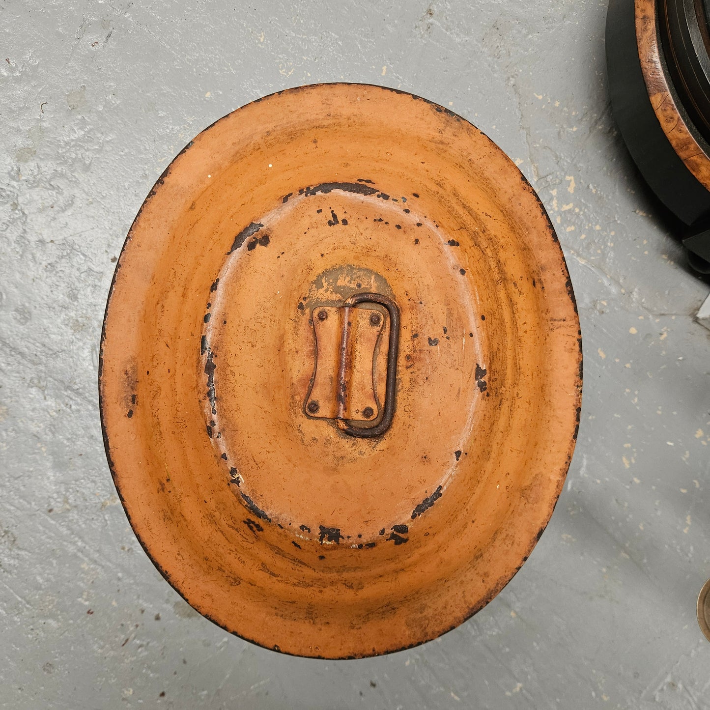 Large Victorian Tin Hat Box