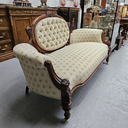 Victorian Walnut Double Ended Chaise Lounge | Antique & Vintage | Moonee Ponds Antiques | Australia Wide Delivery