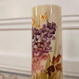 Antique Hand Painted Enameled Vase