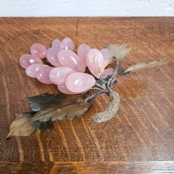 Vintage Chinese Rose Quartz Bunch of Grapes | Antique & Vintage | Moonee Ponds Antiques | Australia Wide Delivery