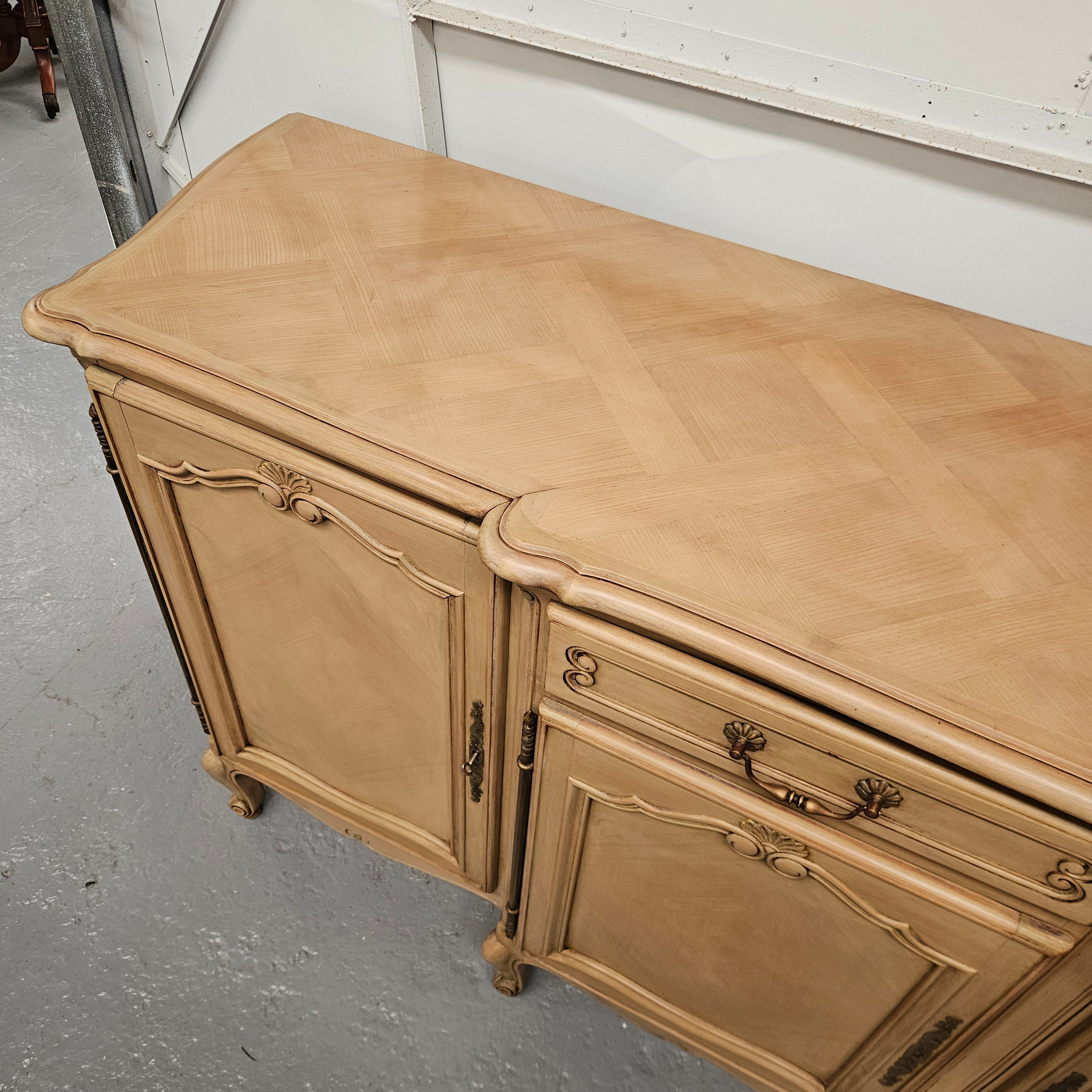 French Parquetry Large Sideboard | Antique & Vintage | Moonee Ponds Antiques | Australia Wide Delivery