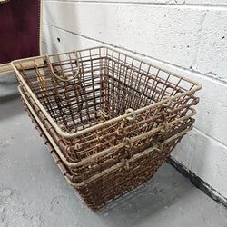 Antique Wire Baskets With Handles | Antique & Vintage | Moonee Ponds Antiques | Australia Wide Delivery