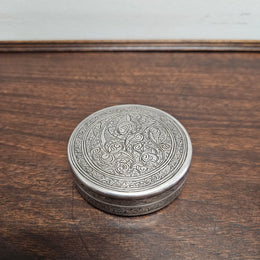 Antique Egyptian Silver Trinket Box