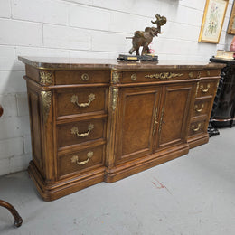Vintage High Quality Antique Style Elm Sideboard with Stunning Marble Top