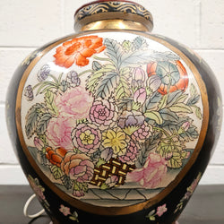 Oriental Large Floral Table Lamp | Antique & Vintage | Moonee Ponds Antiques | Australia Wide Delivery