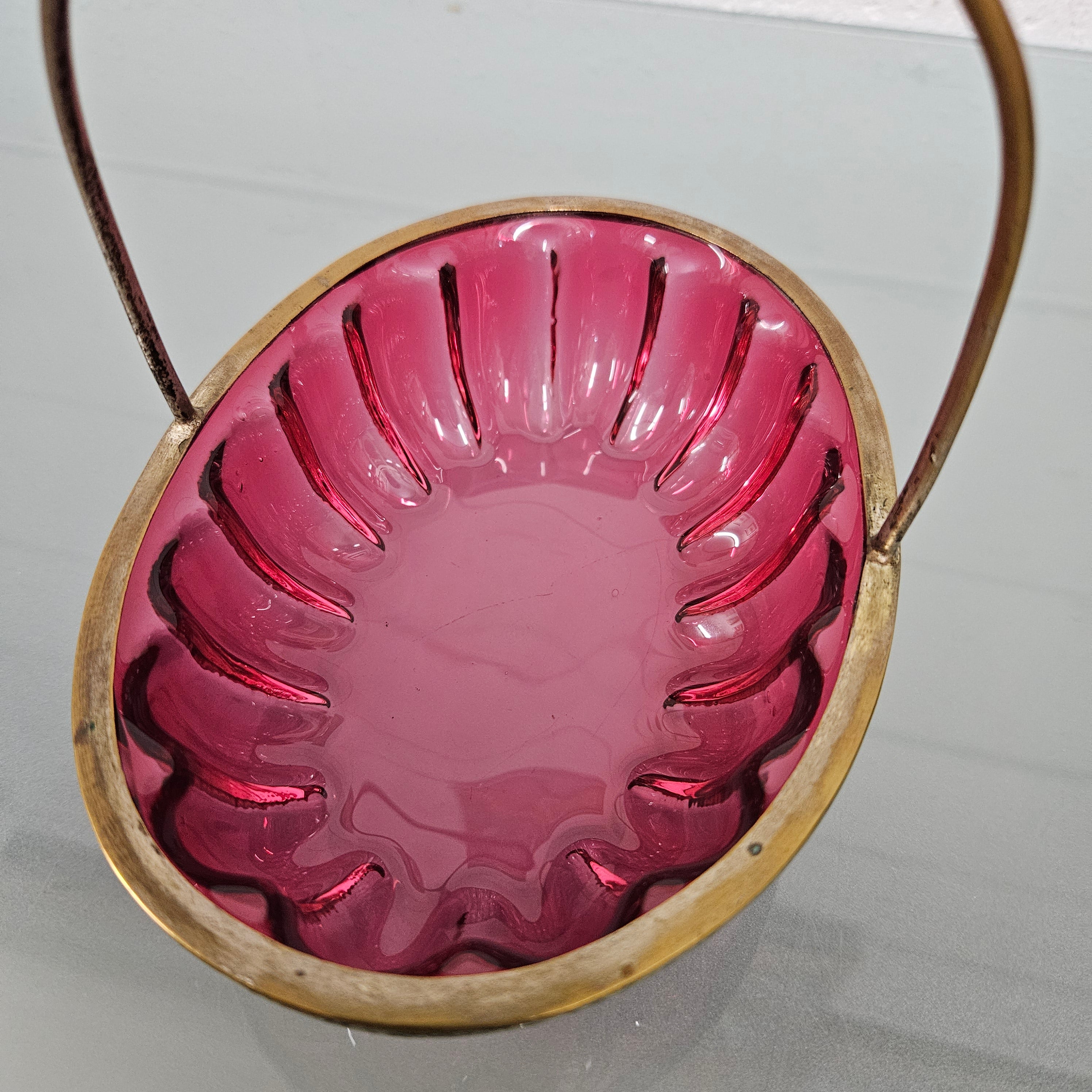 Antique Cranberry Glass Bon Bon Dish | Antique & Vintage | Moonee Ponds Antiques | Australia Wide Delivery