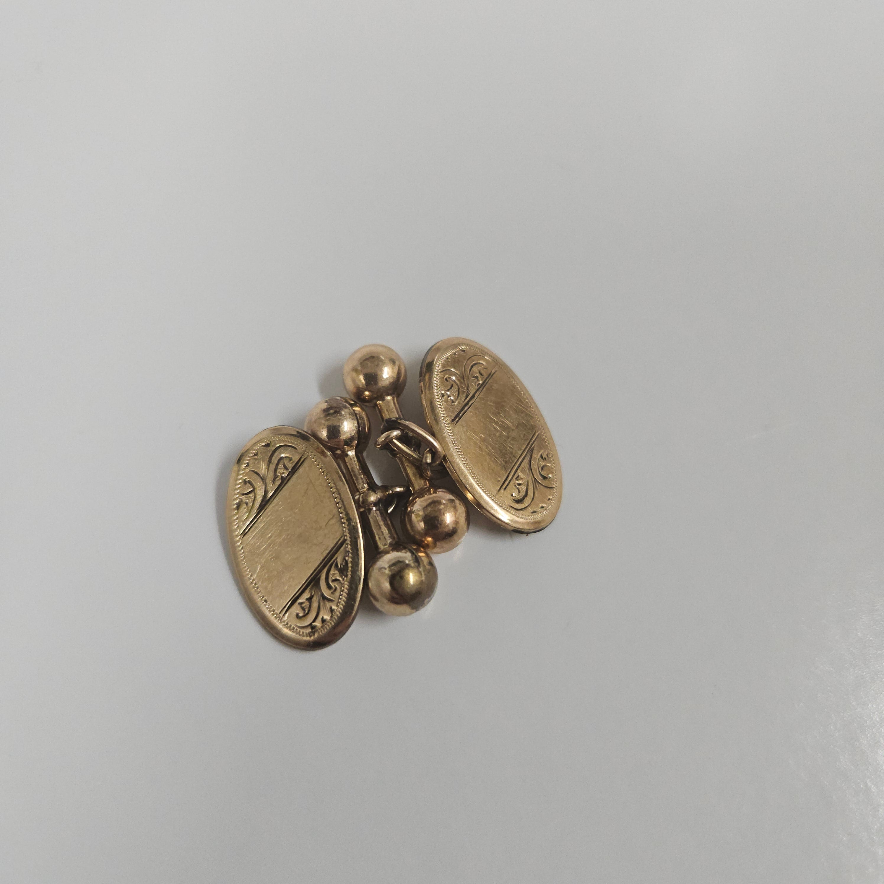 Pair Double Gold "Rodd" Antique Cuff Links | Antique & Vintage | Moonee Ponds Antiques | Australia Wide Delivery