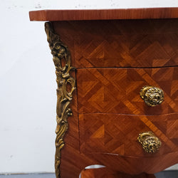 Louis XV Style Pair of French Inlaid Kingwood Bedside Cabinets | Antique & Vintage | Moonee Ponds Antiques | Australia Wide Delivery