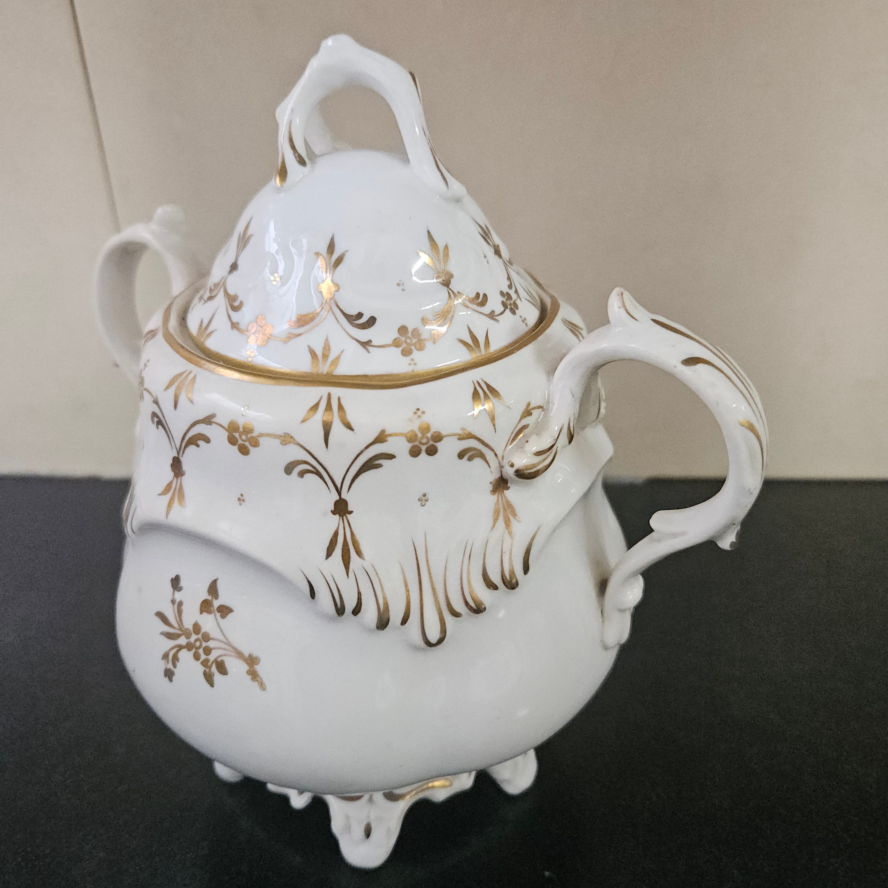 Early Victorian Coalport Sucrier | Antique & Vintage | Moonee Ponds Antiques | Australia Wide Delivery