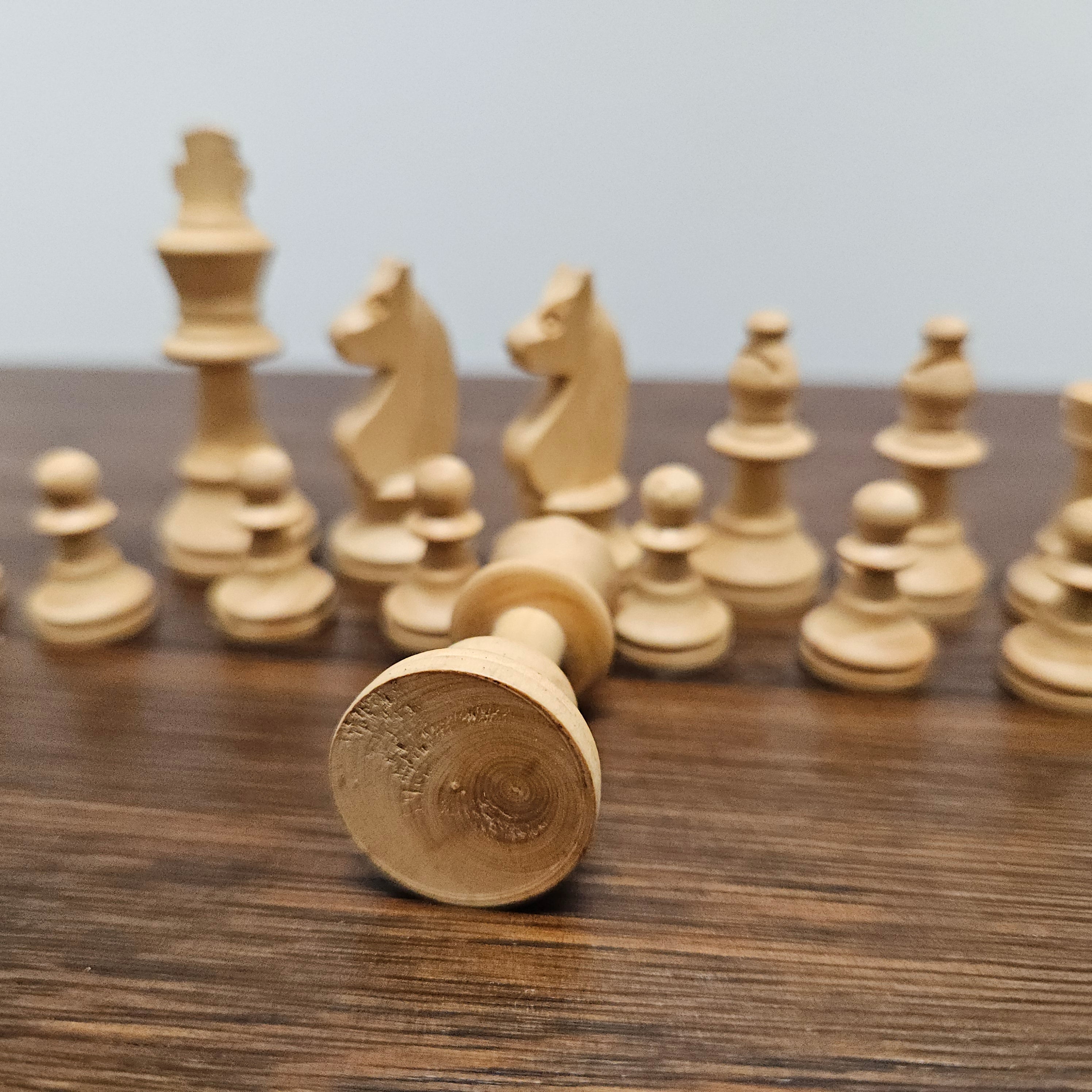 Vintage Wooden French Chess Set In Original Box | Antique & Vintage | Moonee Ponds Antiques | Australia Wide Delivery