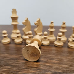 Vintage Wooden French Chess Set In Original Box | Antique & Vintage | Moonee Ponds Antiques | Australia Wide Delivery