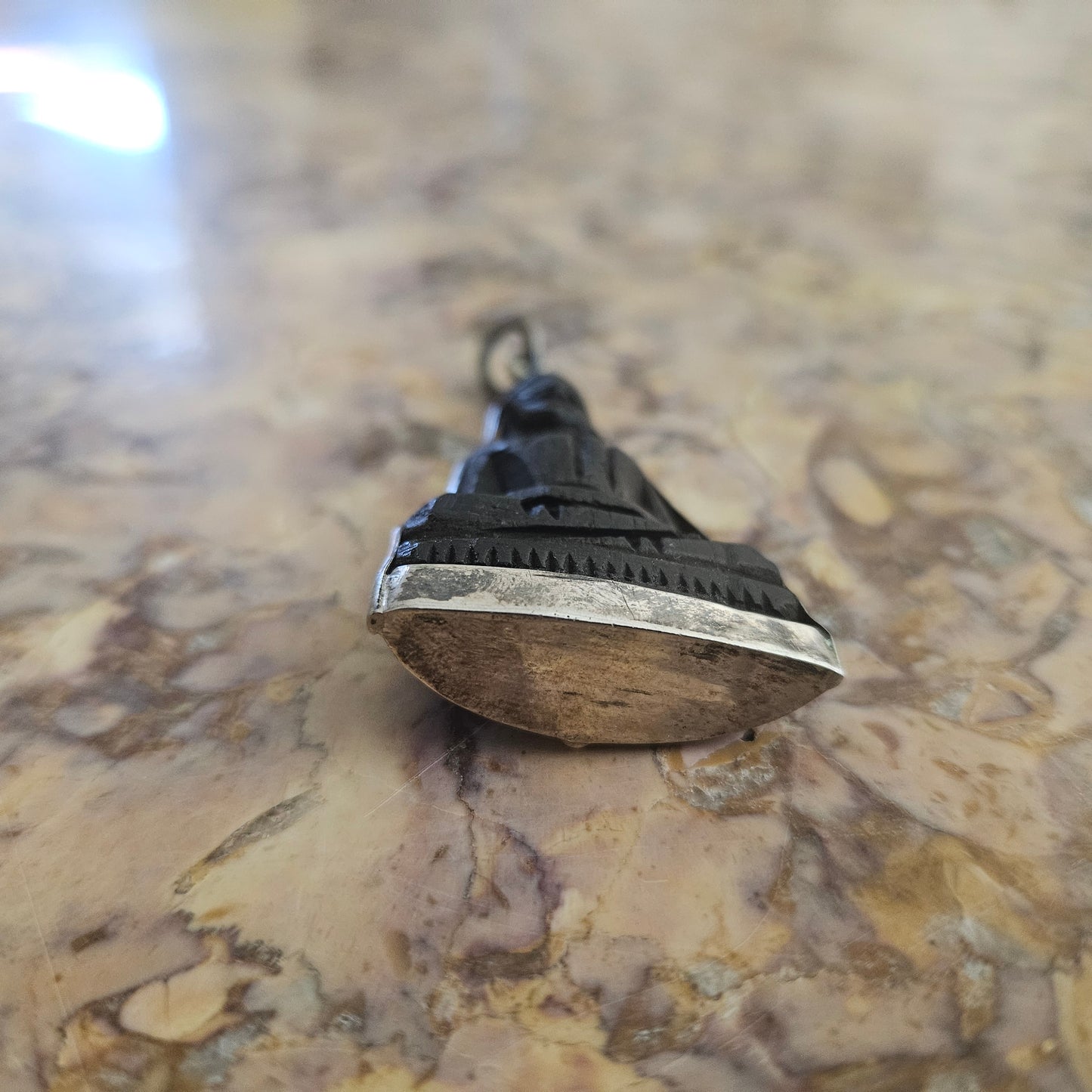 Vintage Carved Wooden Miniature Buddha