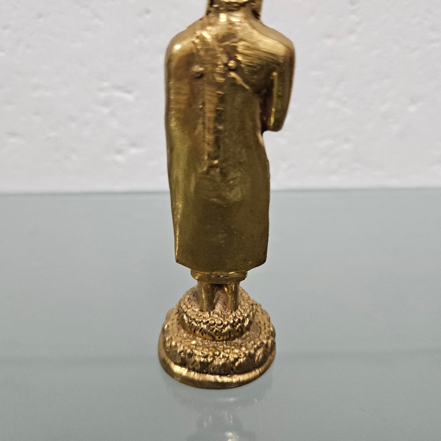 Vintage Gilt Brass Buddha Statue