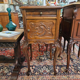 Louis XV Style Walnut Bedside Cabinet