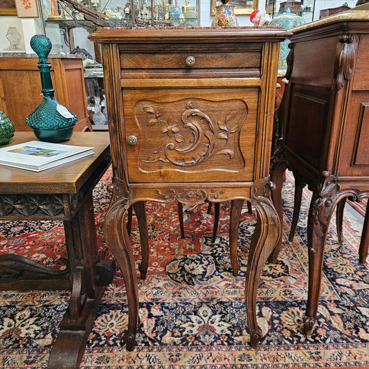 Louis XV Style Walnut Bedside Cabinet