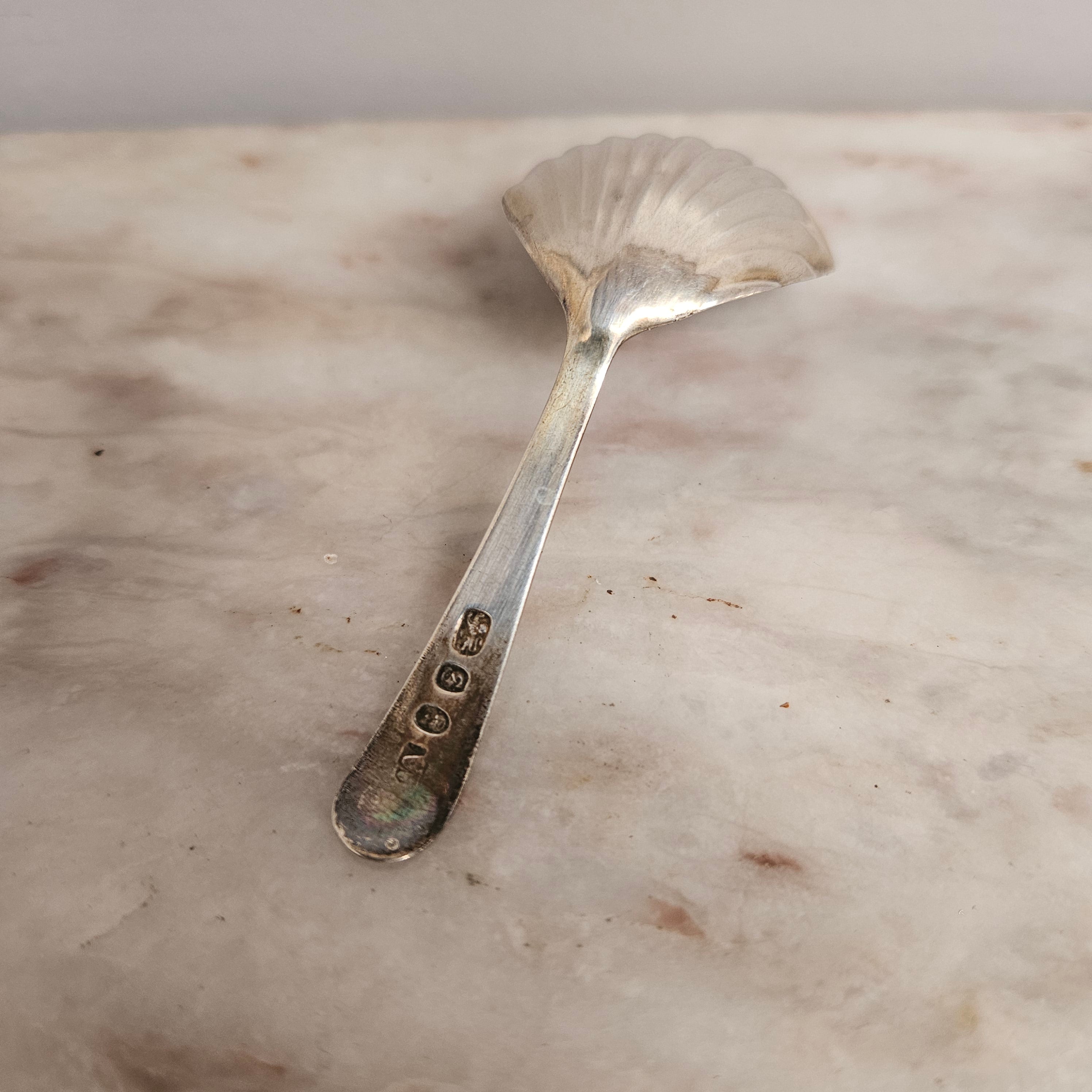 Georgian Tea Caddy Silver Spoon Circa: 1793 | Antique & Vintage | Moonee Ponds Antiques | Australia Wide