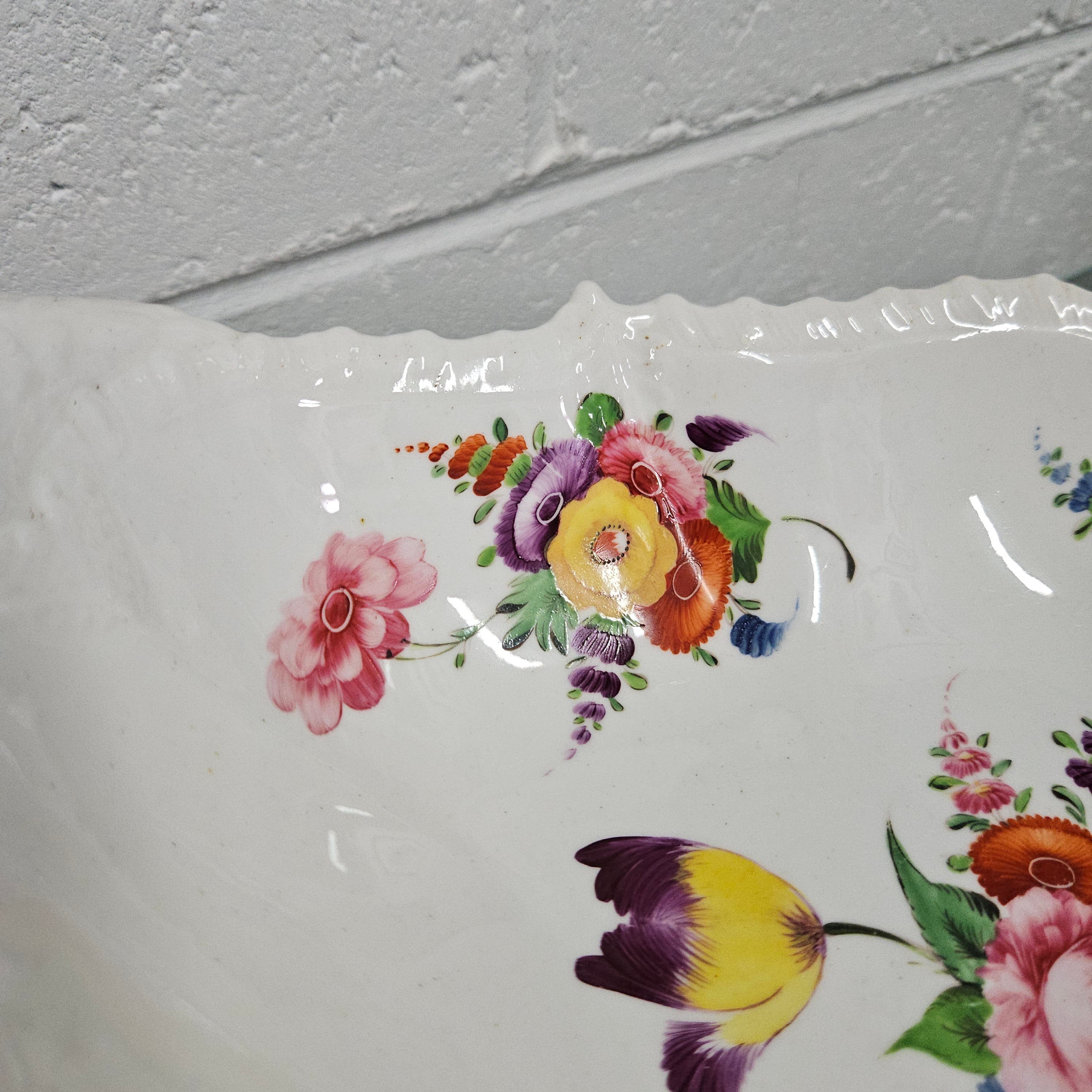 Rare Antique Hand Painted Coalport Comport Circa 1830's | Antique & Vintage | Moonee Ponds Antiques | Australia Wide Delivery