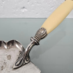 Antique EPNS Silver & Ivory Crumb Catcher | Antique & Vintage | Moonee Ponds Antiques | Australia Wide Delivery