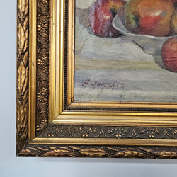 Gilt Framed Signed Oil on Canvas Still Life Painting | Antique & Vintage | Moonee Ponds Antiques | Australia Wide Delivery