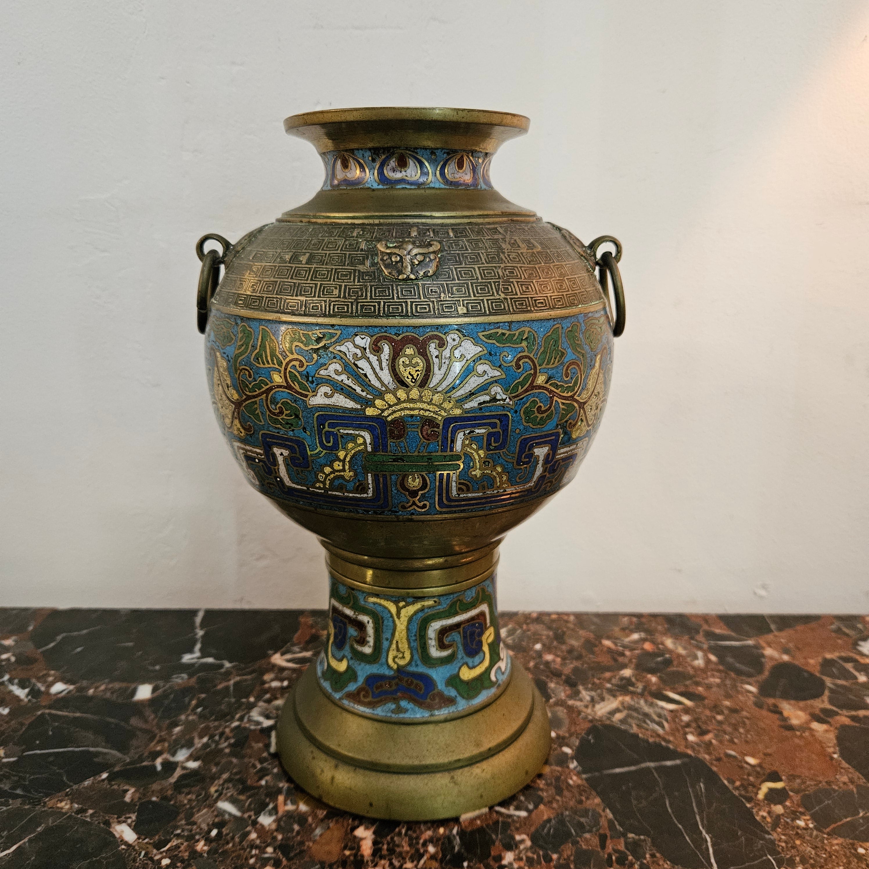 Unusual 19th Century Cloisonné Vase | Antique & Vintage | Moonee Ponds Antiques | Australia Wide Delivery