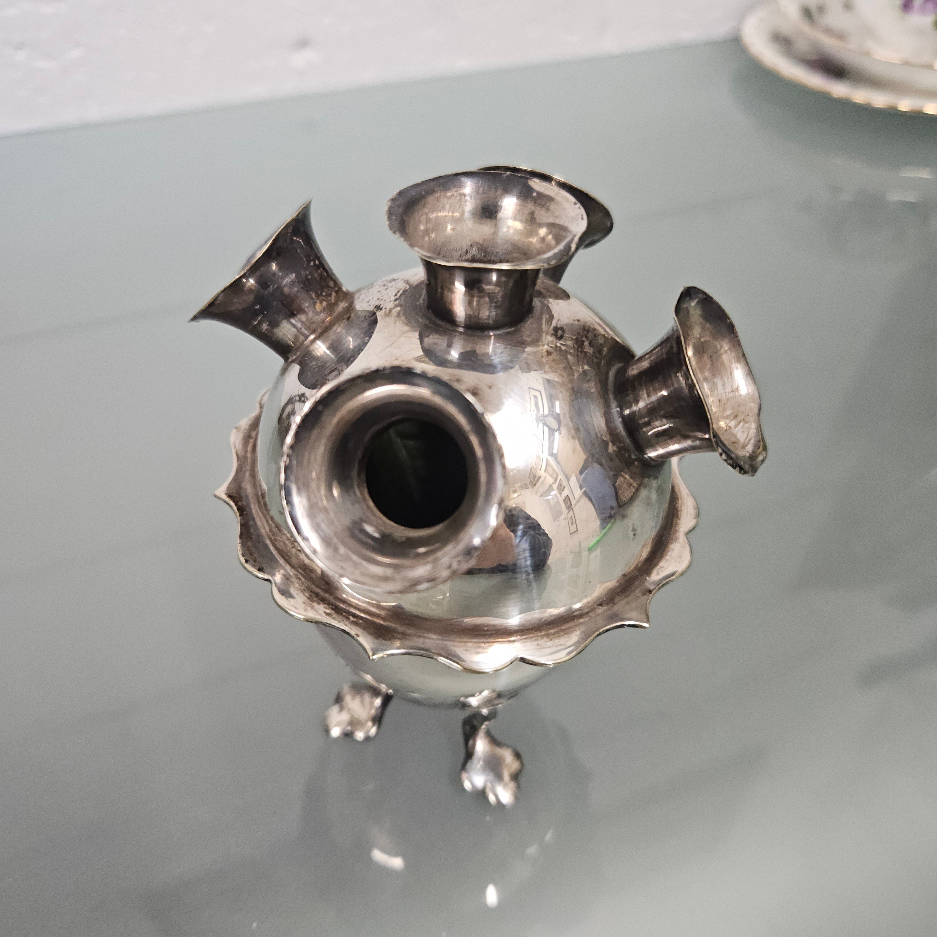 Unusual Victorian Silver Plated Flower Vase | Antique & Vintage | Moonee Ponds Antiques | Australia Wide Delivery
